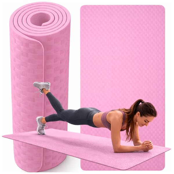 Yogamåtte 190 cm tyk