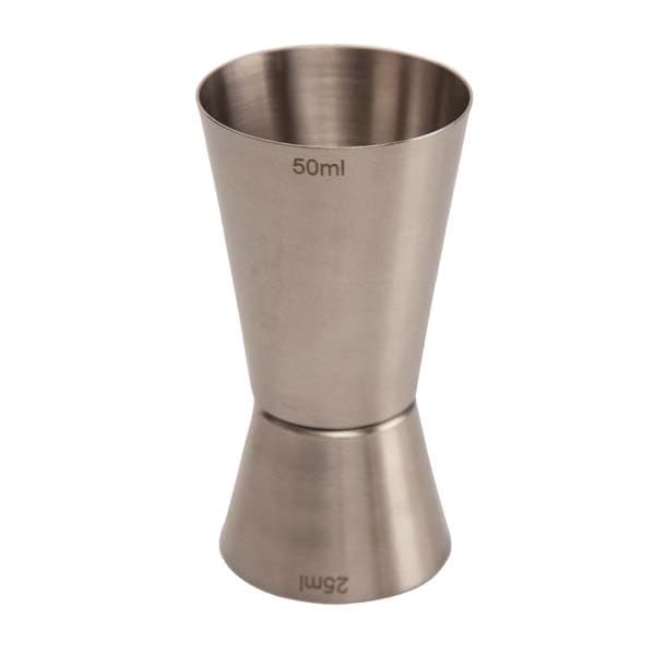 Jigger 25/50 ml Harjattua terästä