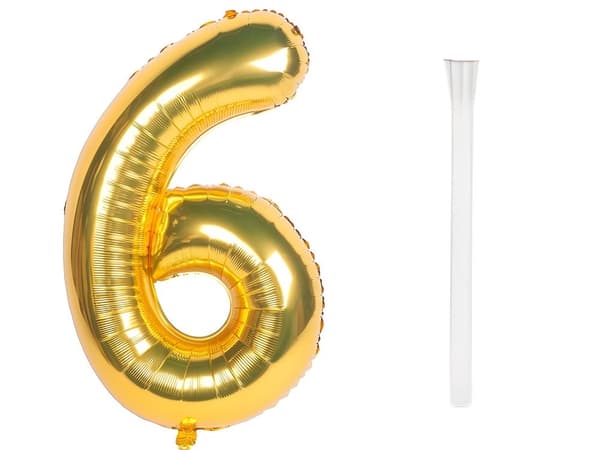 Folieballon tal guld 66 cm