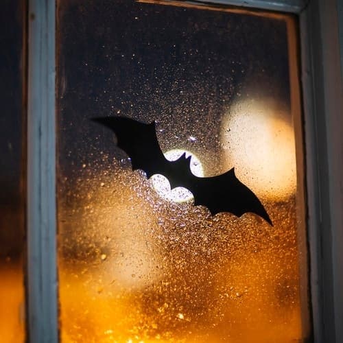 Flaggermus Selvklebende - Halloween