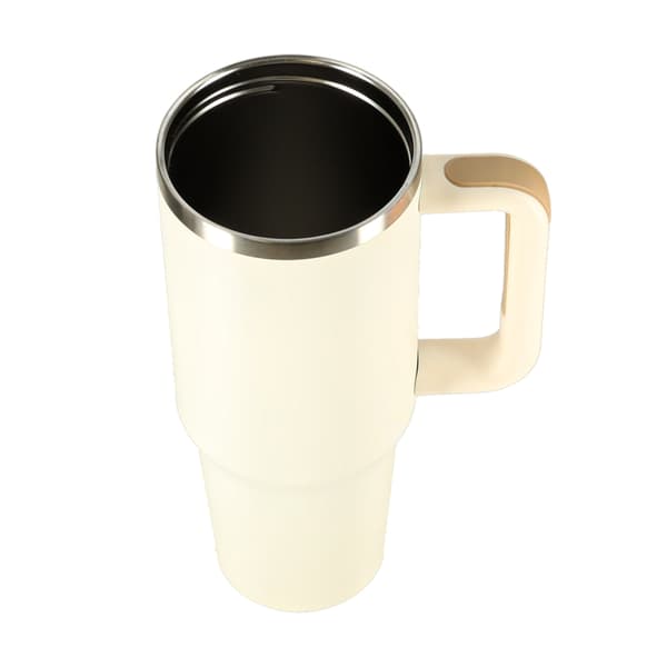 Termosmuki kahvalla - 1200 ml - Beige