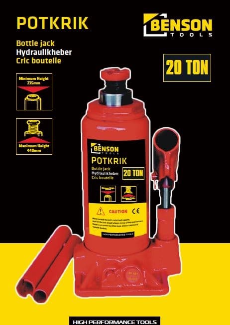 Donkraft hydraulisk 20 ton