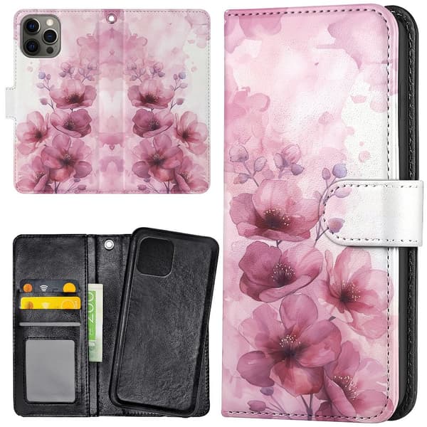 iPhone 14 Pro Max - Lommebok Deksel Flowers