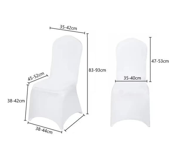 Stolsöverdrag för Fest & Bröllop - 50-pack