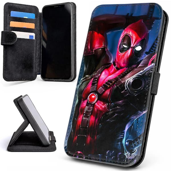 Lommebok Deksel / Mobildeksel til iPhone 7 / 8 / SE - Deadpool