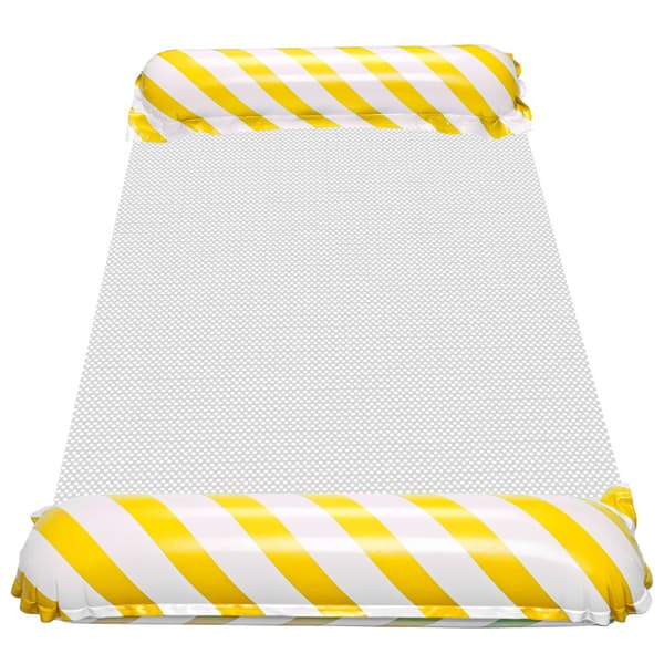 Poolmadrass med Nät - Yellow