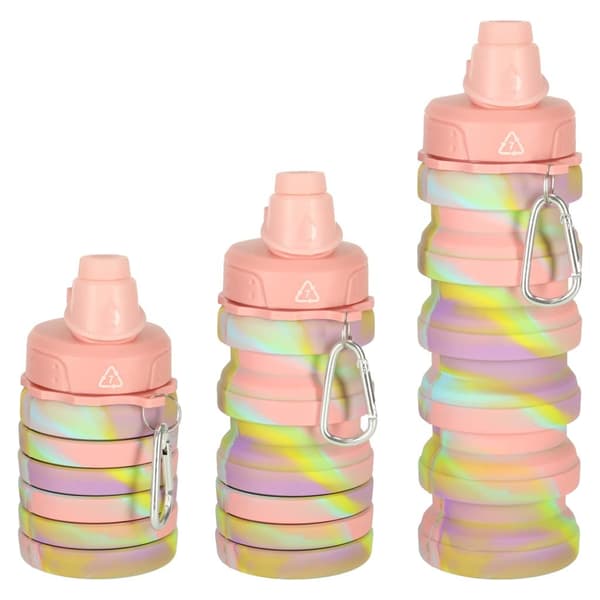 Vandflaske Sammenklappelig - 500 ml - MultiColor