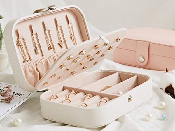 Casket organizer smyckeskrin elegant rymlig ask