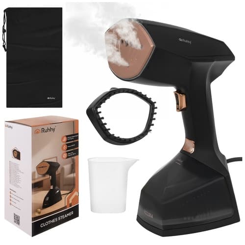 Tøjdamper 2000 W - Sort vertikal dampstryger
