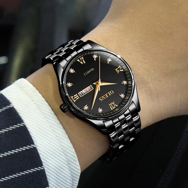 Quartz Ur / Armbåndsur - Vandtæt – Sort