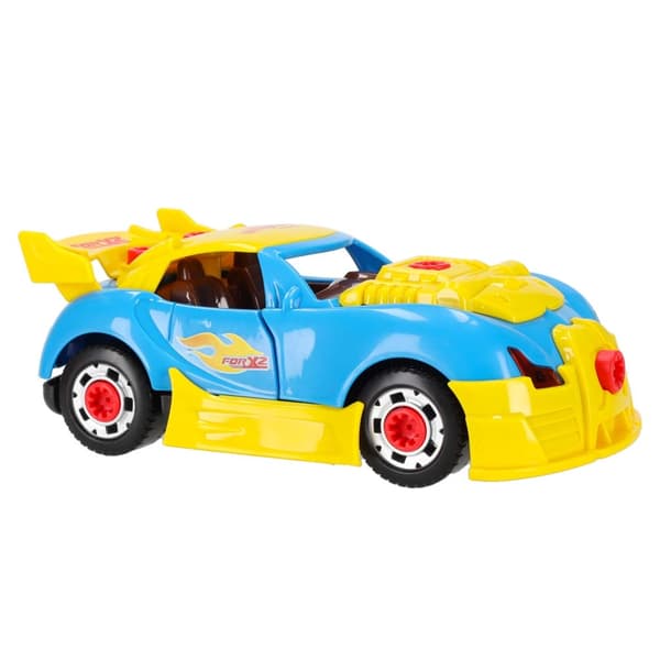 Urheiluauto rakennussarja ruuvimeisselillä