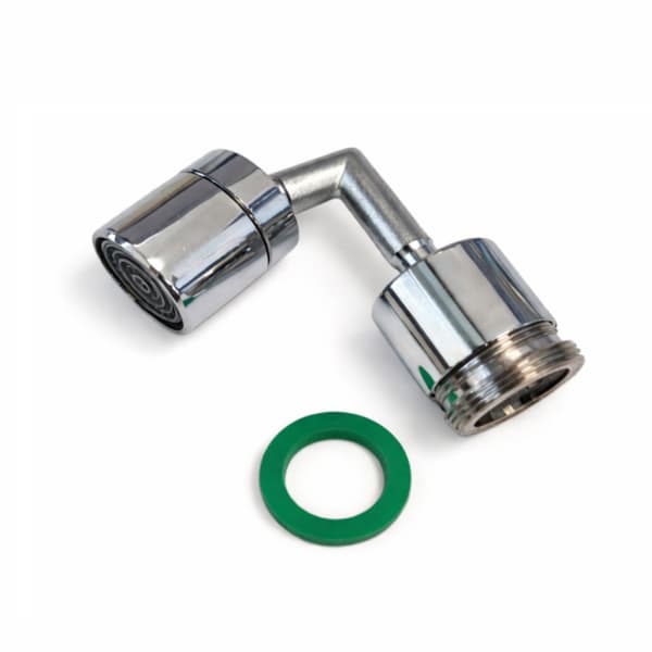 Munnstykke til kran i messing - 720° roterende adapter