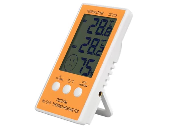 Digital termometer hygrometer med sond in/ut