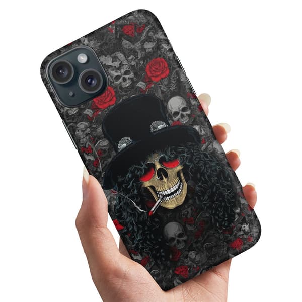 Deksel / Mobildeksel til iPhone 15 - Slash Skull