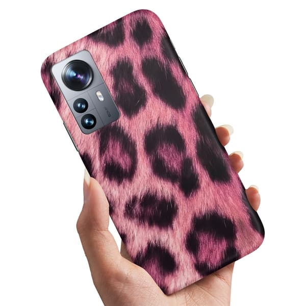 Deksel / Mobildeksel til Xiaomi 12 Pro - Pink Leopard