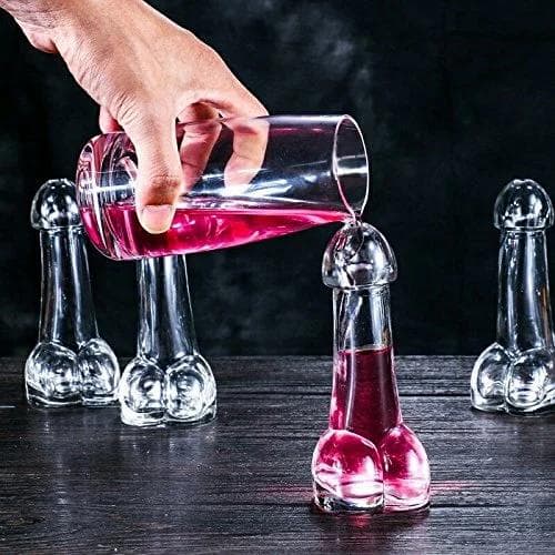 Humoristiska Snopp Shotglas - 15 cl