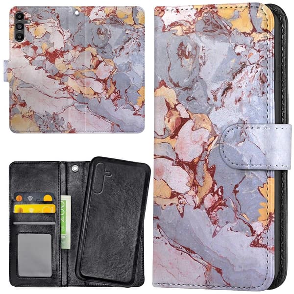 Samsung Galaxy S26 Plus - Lommebok Deksel Marmor