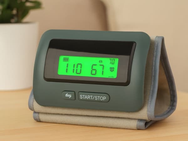 Blodtryksmåler - Automatisk manchet LCD