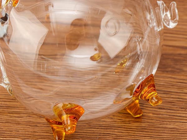 Sparegris glas lille