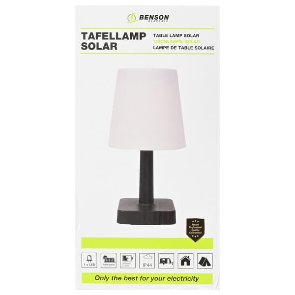 Bordslampa solenergi