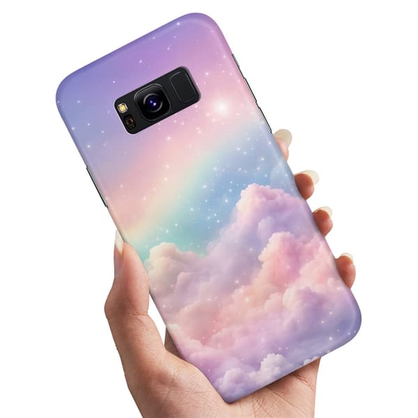 Deksel / Mobildeksel til Samsung Galaxy S8 - Rainbow Clouds