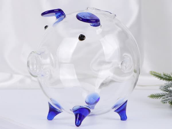 Sparegris glas lille