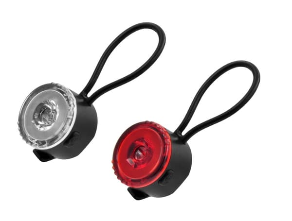 Cykellygte LED 2 stk rund