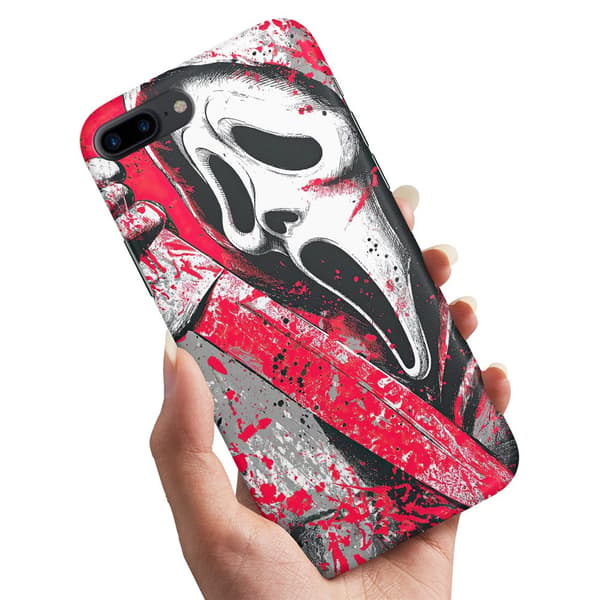Cover / Mobilcover til iPhone 7 / 8 Plus - Scream Ghostface