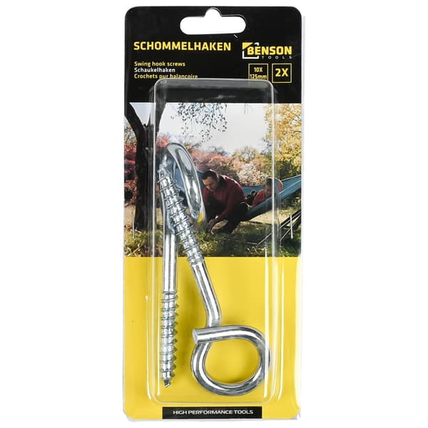 Krokar för gunga 10 x 125 mm 2 st