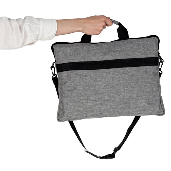 Laptopväska 15.6" axelrem grå