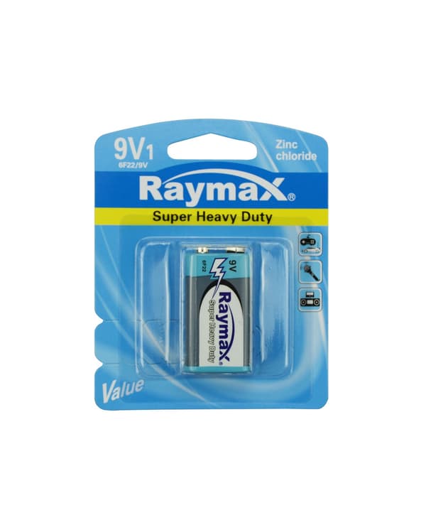 Batteri Raymax 9V 6F22P sink