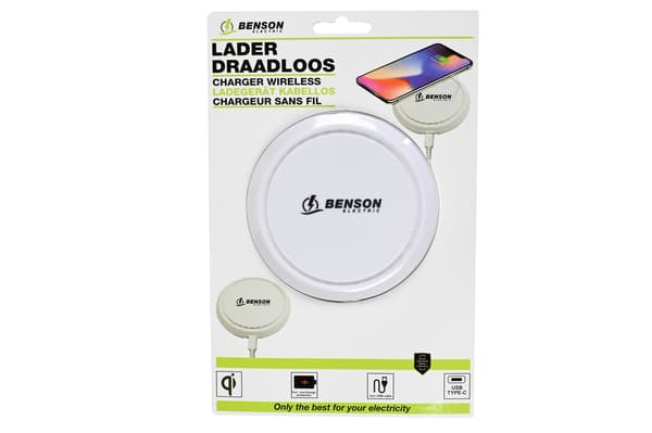 Lader trådløs Ø10,5 cm
