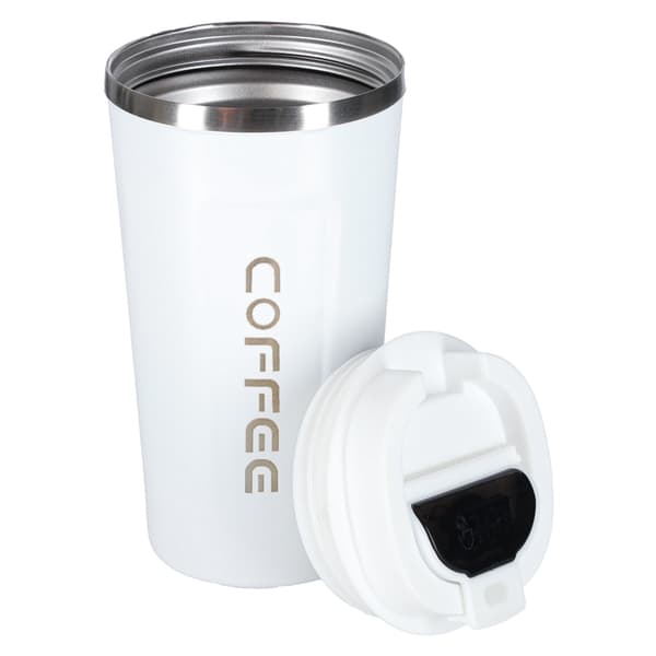 Termosmugg med LED-display - 500 ml - White