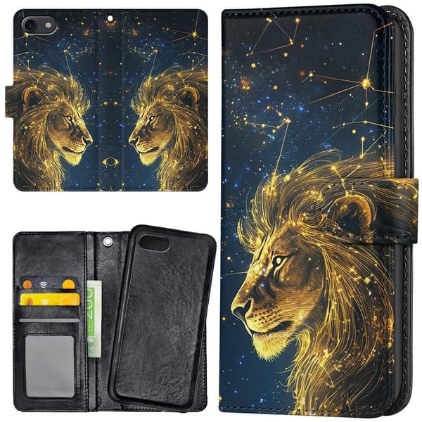 iPhone 16e/17e - Lommebok Deksel Lion