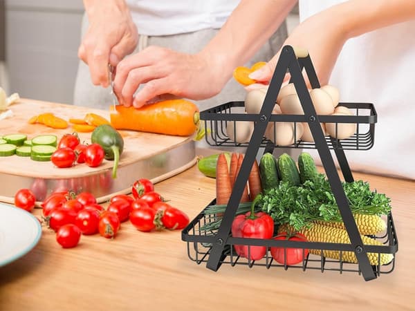 Køkkenhylde LOFT - Organizer med kurv