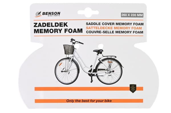 Sadelbetræk memory foam refleks
