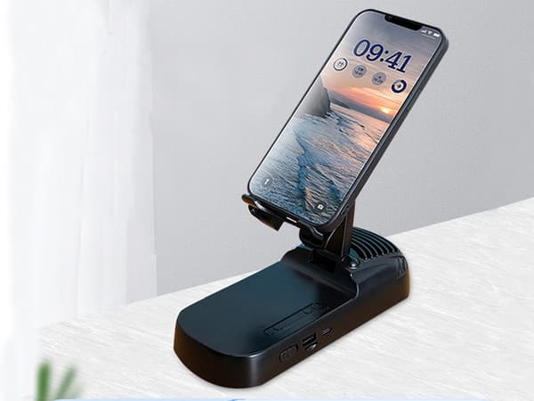 Bluetooth-kaiutin - Teleskooppijalusta virtapankilla