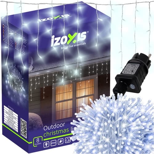 Utomhusbelysning 500 LED - 22,5 m kallvit