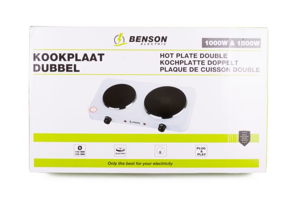 Dobbelt kogeplade 1000/1500W