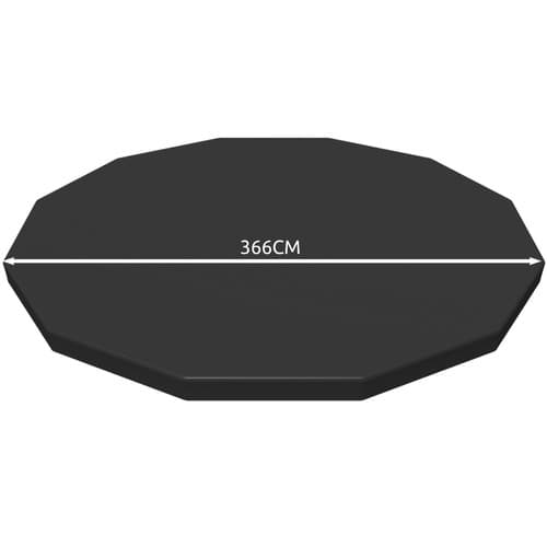 Ramme bassengdeksel 366 cm