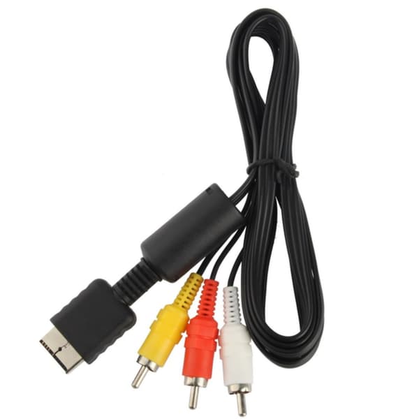 AV-kaapeli PS2- ja PS3-konsolille - 1,5 m
