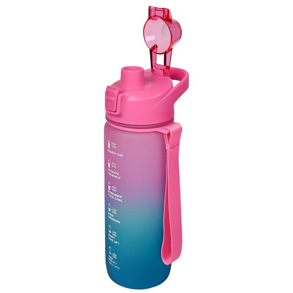 Vannflaske 750 ml blå/rosa
