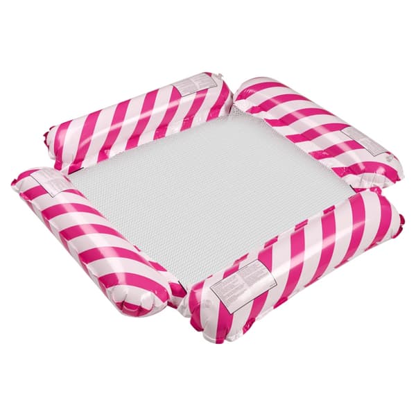 Oppustelig stol flydende pink