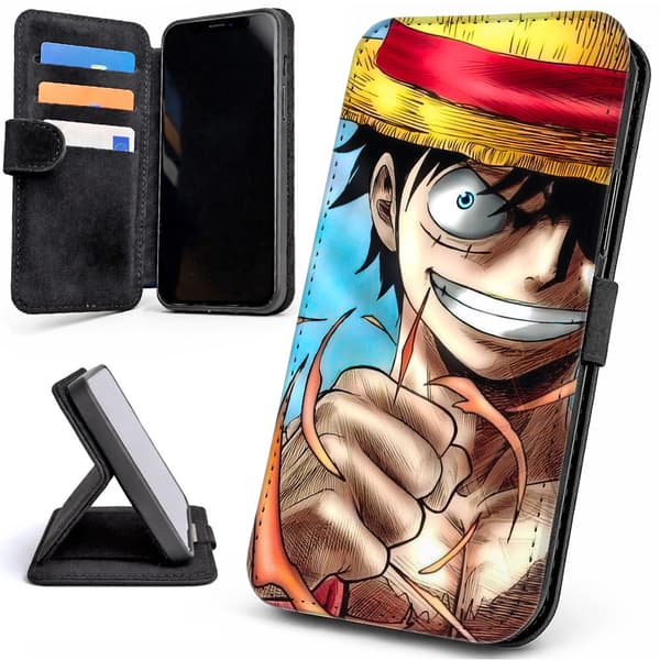 Lommebok Deksel / Mobildeksel til iPhone 15 - Anime One Piece
