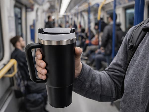 Termokopp 1.2 L med sugerør