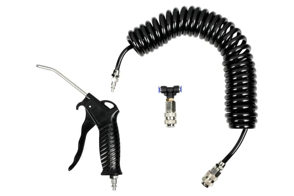Blæsepistol + spiralslange 5 m