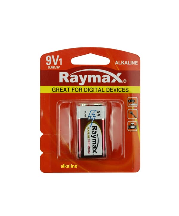 Batteri Raymax 9V 6LR61 alkalisk