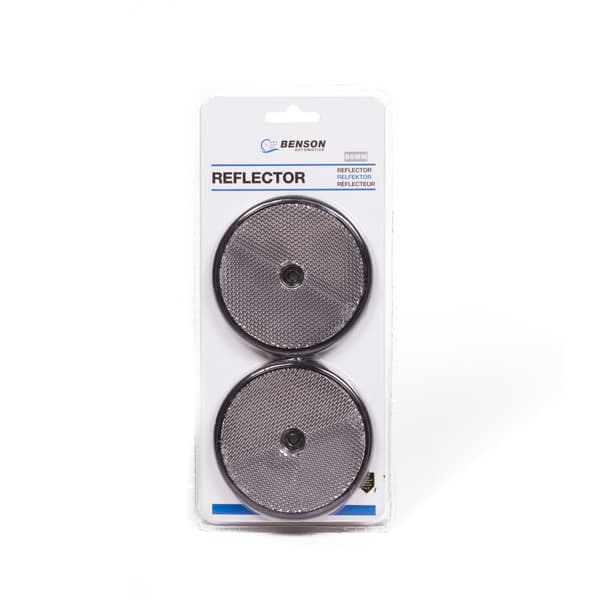 Reflektor rund hvid 85 mm 2 stk E4