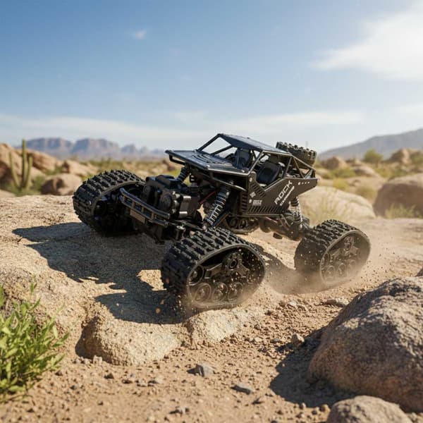 Radiostyret Off-Road Bil - Crawler - Sort