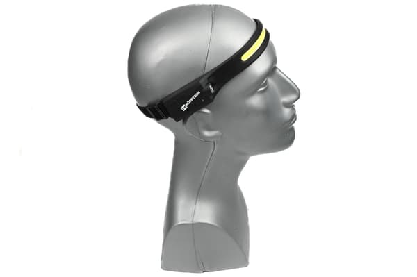 Hodelykt silikon 3 W LED + COB oppladbar + sensor